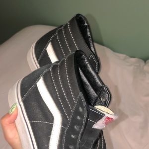 black old skool high top vans